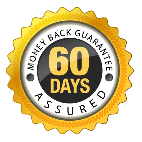 60-day money-back guarantee badge