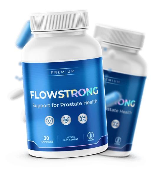 FlowStrong prostate health support capsules bottle